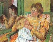 Mary Cassatt Mother Combing her Child Hair oil painting reproduction